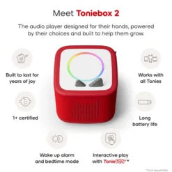 Tonies Playtime Puppy Toniebox 2 Starter Set - Sunset Red