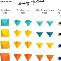 Trido Honey Medium Magnet Building Set - 24 Pieces