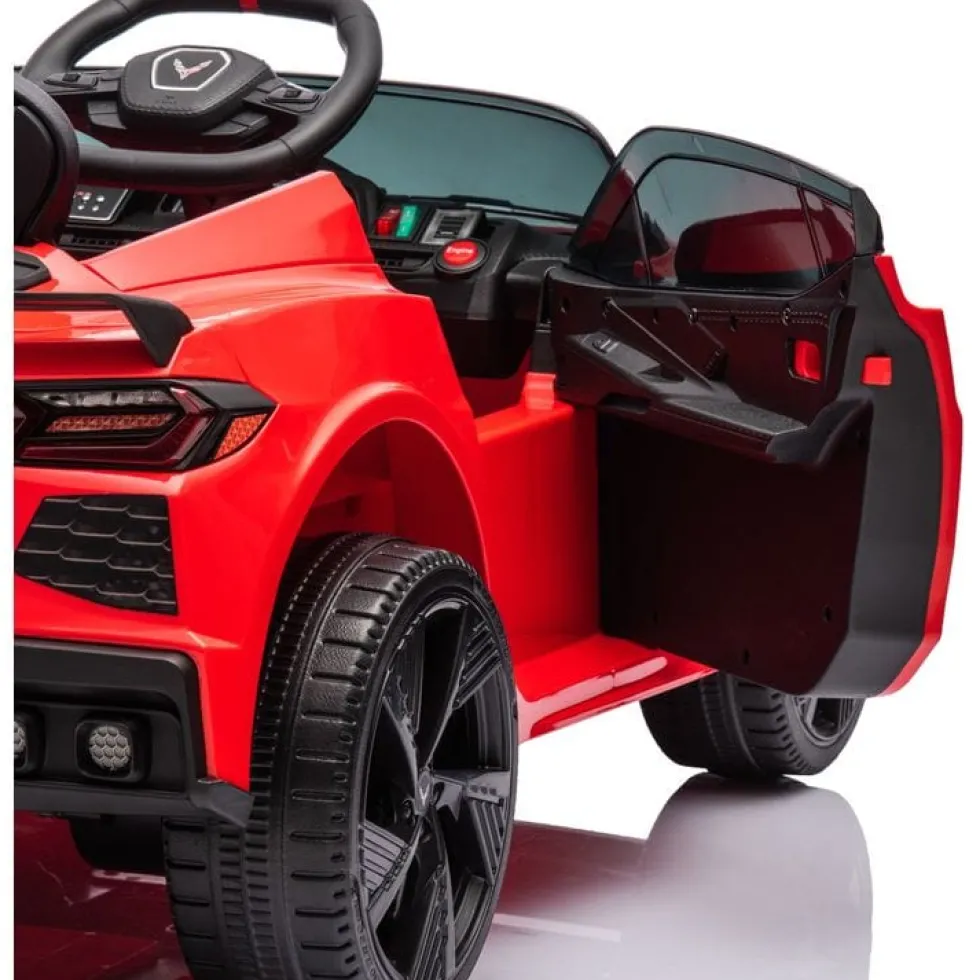 12V Corvette C8 1-Seater Ride On Car - Red