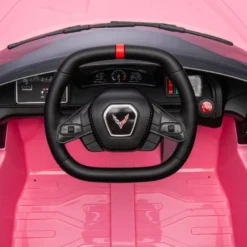 12V Corvette C8 1-Seater Ride On Car - Pink