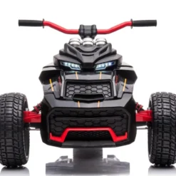 24V Freddo Spider 3-Wheel Motorcycle 2-Seater Ride On - Black