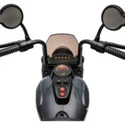 12V Kids Cruiser 1-Seater Motorcycle - Black