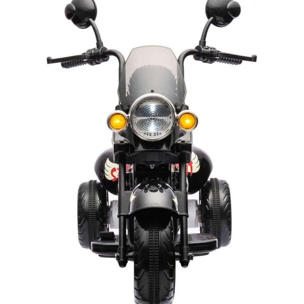 12V Kids Cruiser 1-Seater Motorcycle - Black