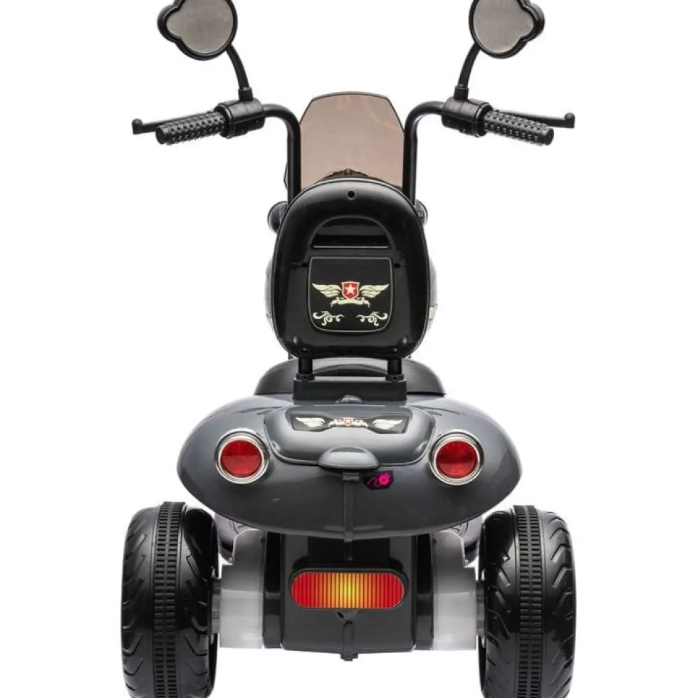 12V Kids Cruiser 1-Seater Motorcycle - Black