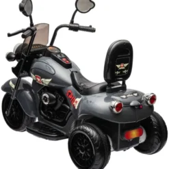12V Kids Cruiser 1-Seater Motorcycle - Black