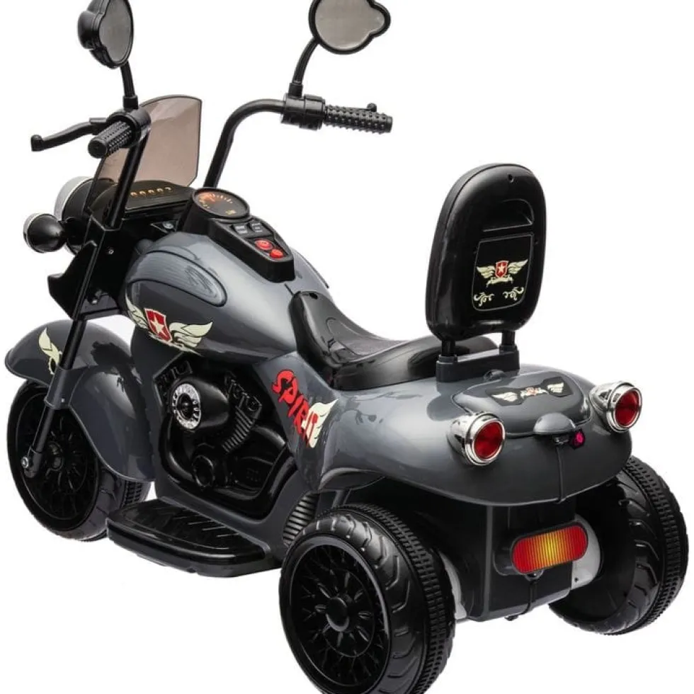 12V Kids Cruiser 1-Seater Motorcycle - Black