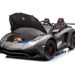 24V Lamborghini Aventador 2 Seater Ride on Car for Kids - Grey