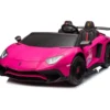 24V Lamborghini Aventador 2 Seater Ride on Car for Kids - Pink
