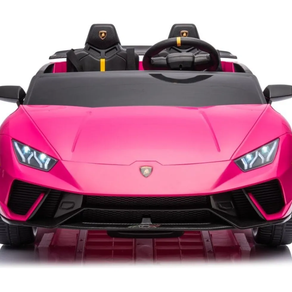 24V Lamborghini Huracan 2-Seater Electric Ride On - Pink