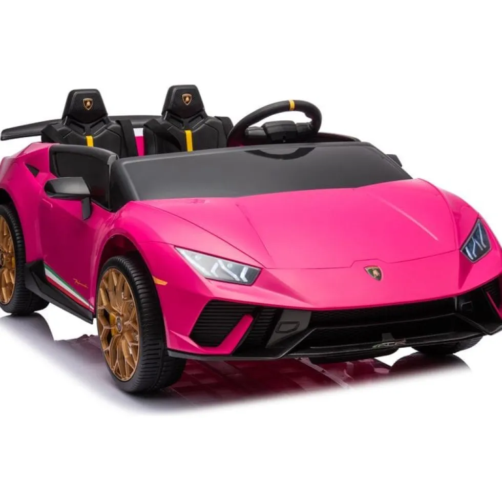 24V Lamborghini Huracan 2-Seater Electric Ride On - Pink