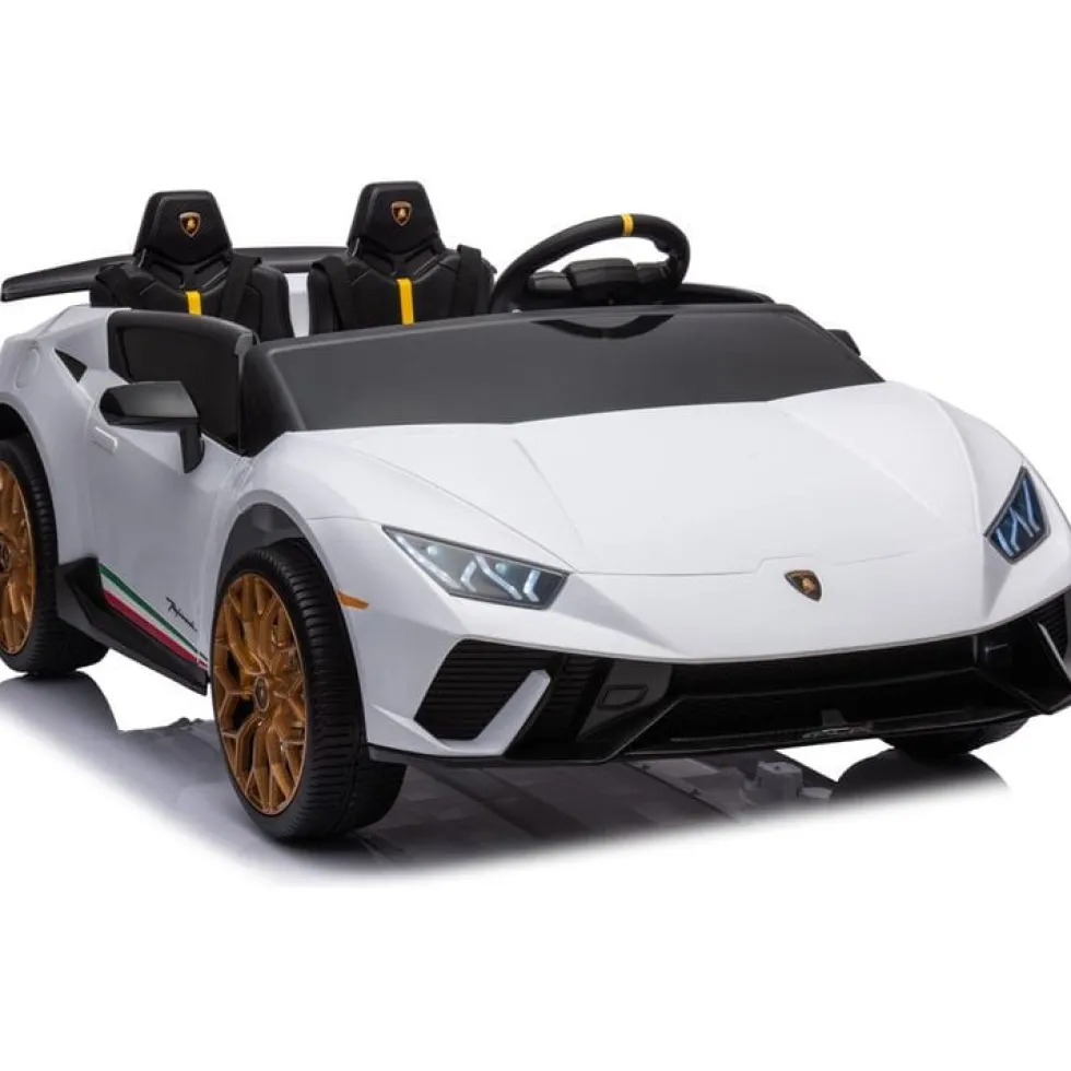 24V Lamborghini Huracan 2-Seater Electric Ride On - White