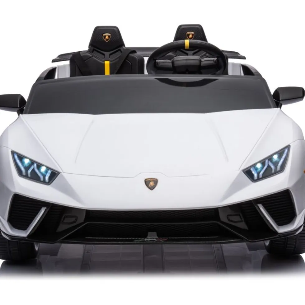 24V Lamborghini Huracan 2-Seater Electric Ride On - White