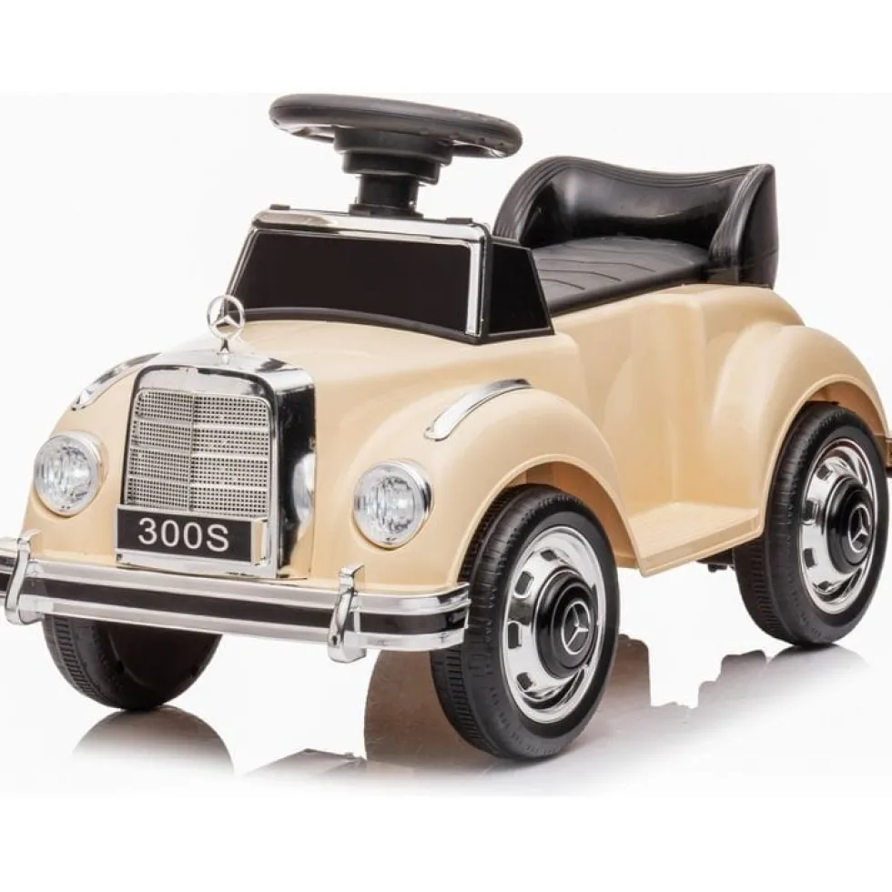 6V Mercedes Benz 300S 1-Seater Mini Ride On Car - Beige