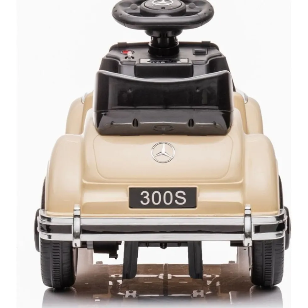 6V Mercedes Benz 300S 1-Seater Mini Ride On Car - Beige