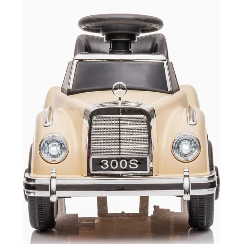 6V Mercedes Benz 300S 1-Seater Mini Ride On Car - Beige