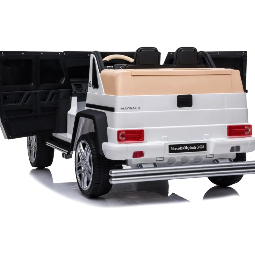 12V Mercedes Maybach G650 Landaulet 1-Seater Ride-On Car - White