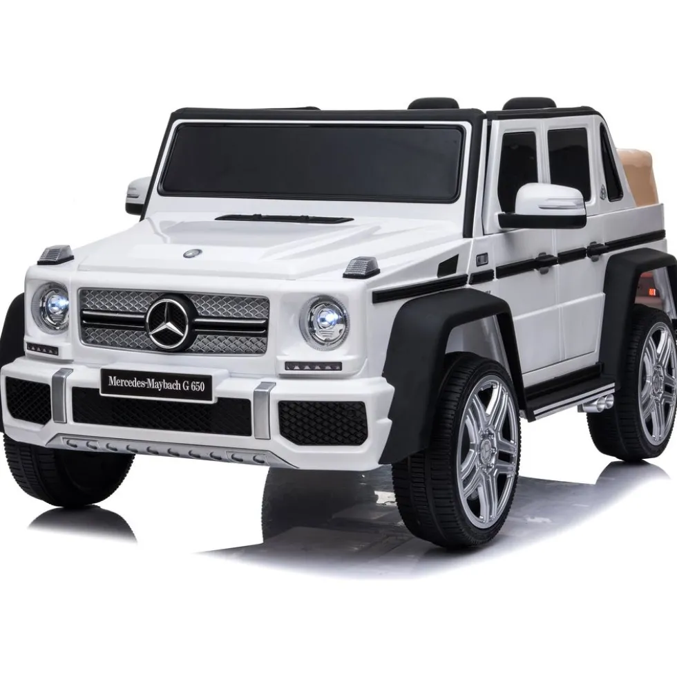 12V Mercedes Maybach G650 Landaulet 1-Seater Ride-On Car - White