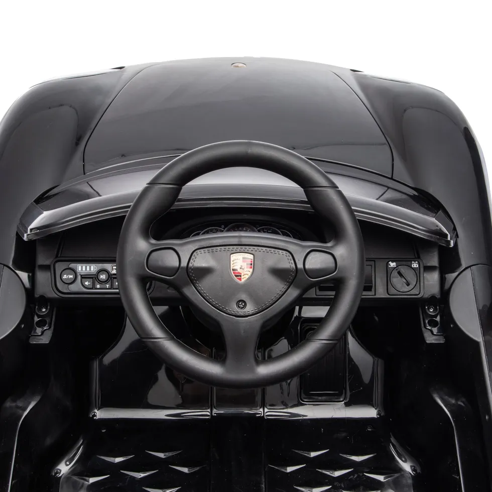 12V Porsche Carrera GT 1 Seater Ride On Car - Black