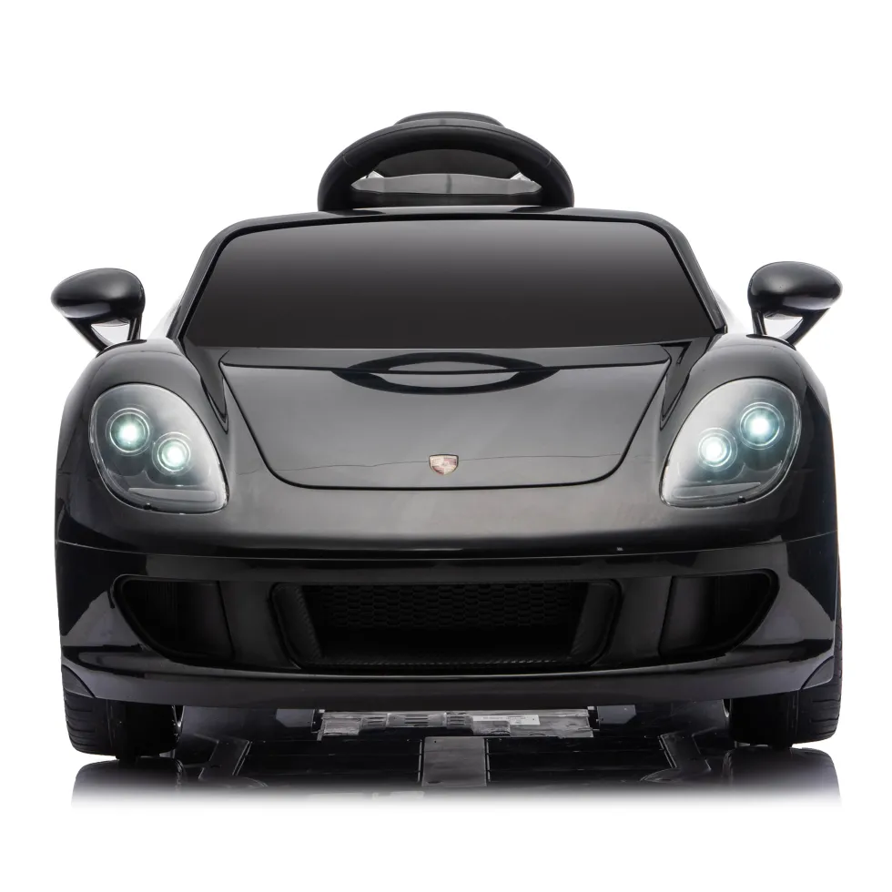 12V Porsche Carrera GT 1 Seater Ride On Car - Black
