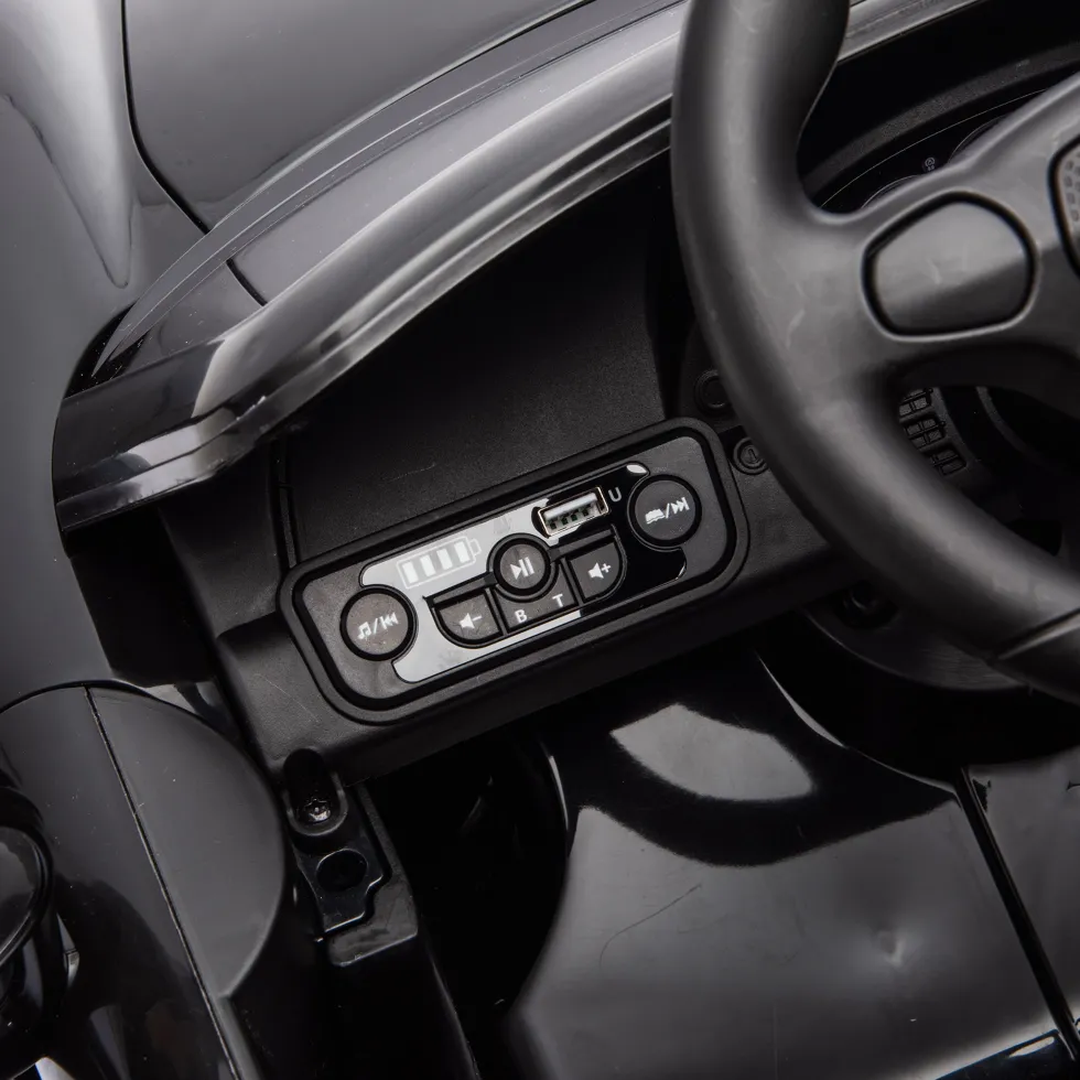 12V Porsche Carrera GT 1 Seater Ride On Car - Black