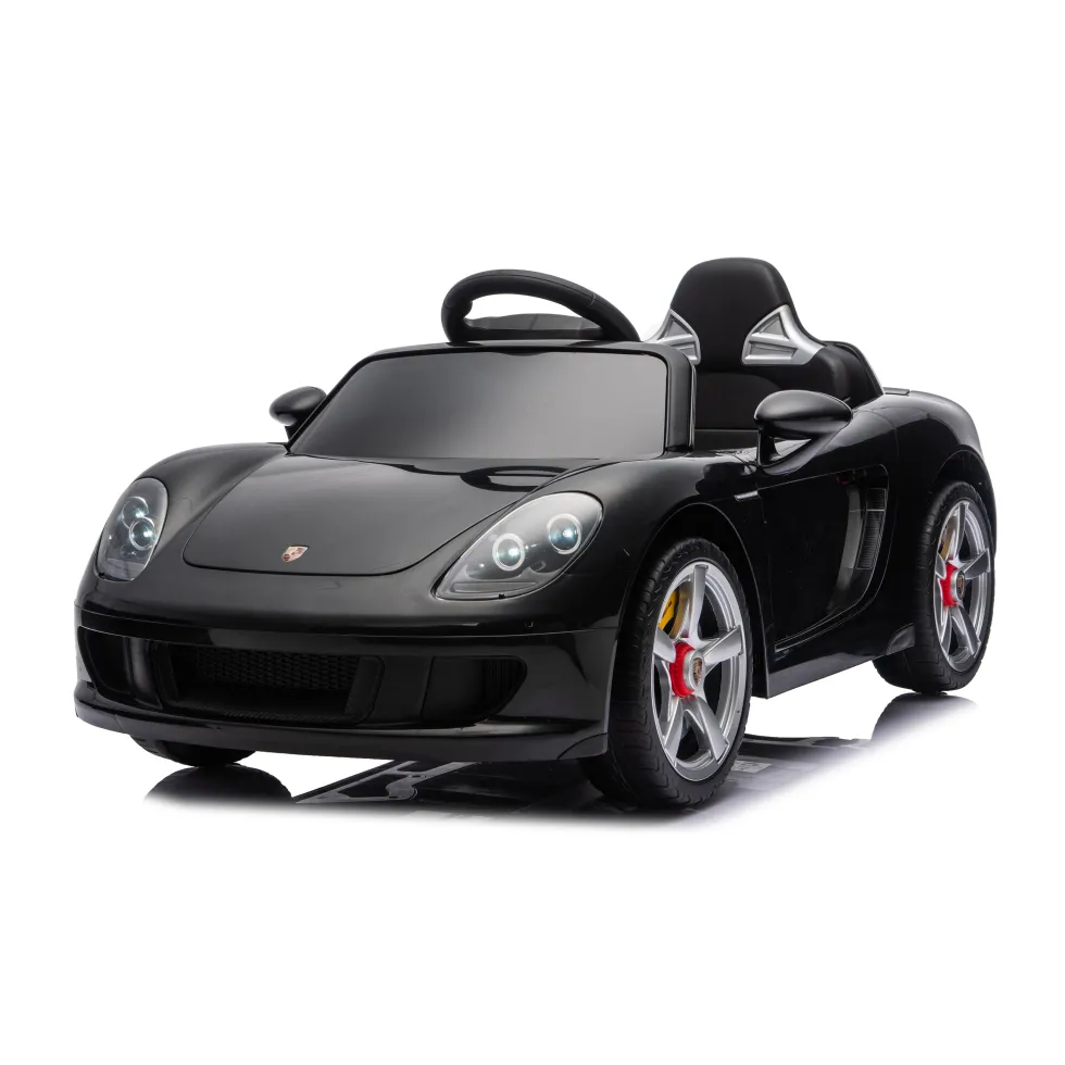 12V Porsche Carrera GT 1 Seater Ride On Car - Black