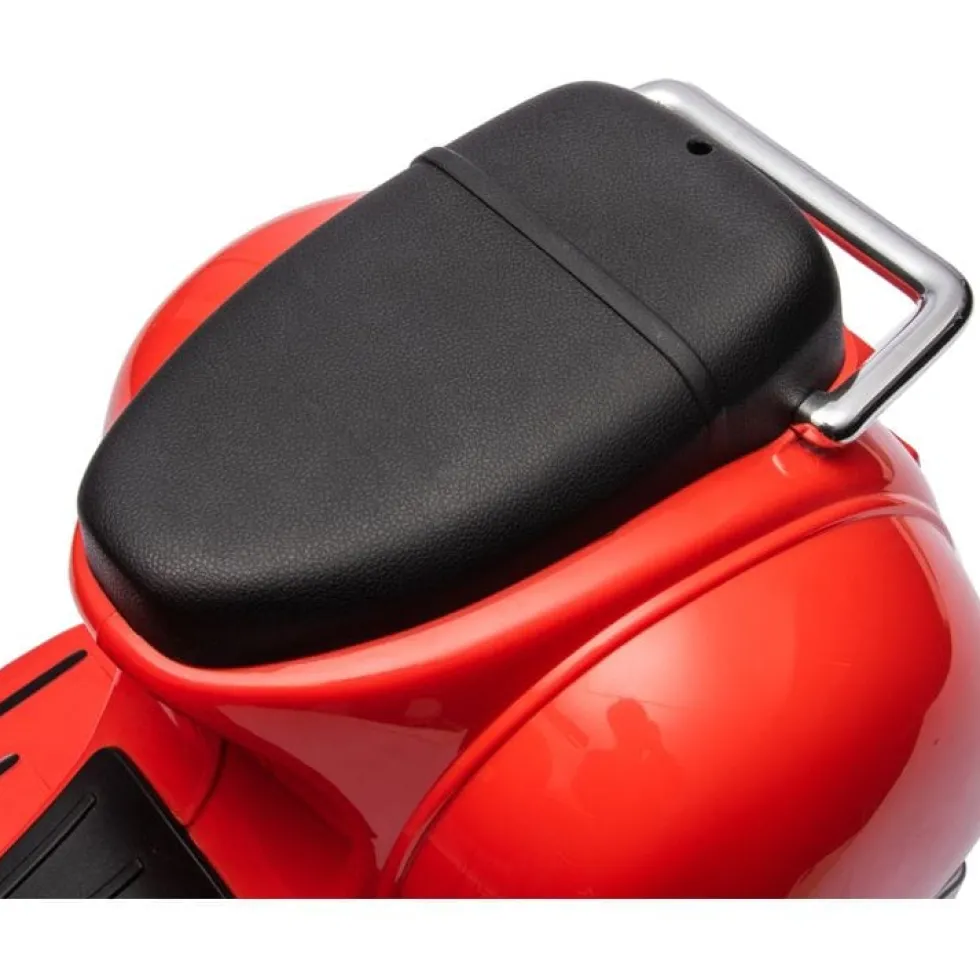 12V Vespa Electric Ride-On Scooter - Red