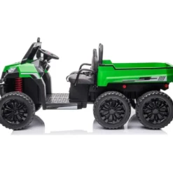 24V 4x4 Freddo Toys Tractor Trailer 2 Seater Ride on - Green