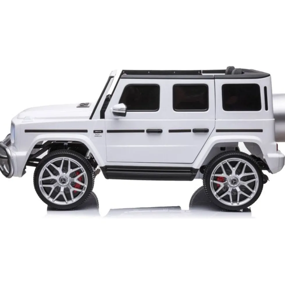 24V 4x4 Mercedes Benz G63 AMG 2 Seater Ride On Car - White