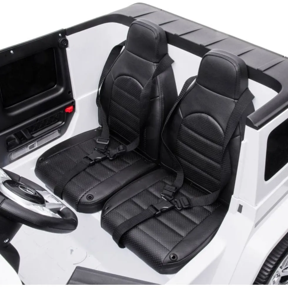 24V 4x4 Mercedes Benz G63 AMG 2 Seater Ride On Car - White