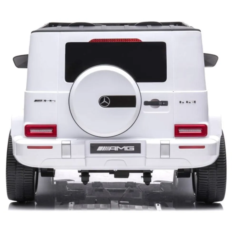 24V 4x4 Mercedes Benz G63 AMG 2 Seater Ride On Car - White
