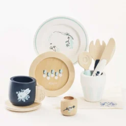 Wooden Cutlery Pretend Play Dining Set
