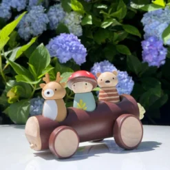 Wooden Timber Taxi Toy