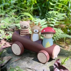 Wooden Timber Taxi Toy