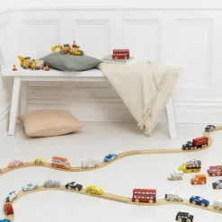 Wooden Vintage Toy Cars - 7 Pieces