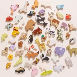Woodland Stacking Forest Animals & Bag - 10 Pieces