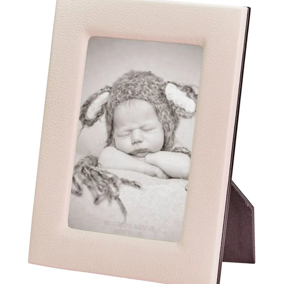 5" x 7" Leather Studio Frame - Light Pink