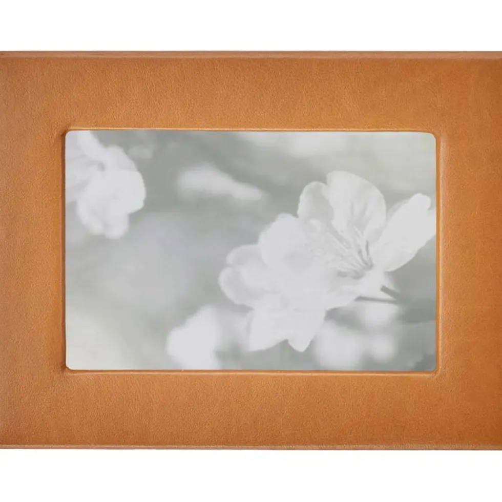 4" x 6" Leather Studio Frame - Tan