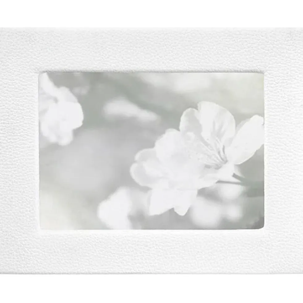 5" x 7" Leather Studio Frame - White